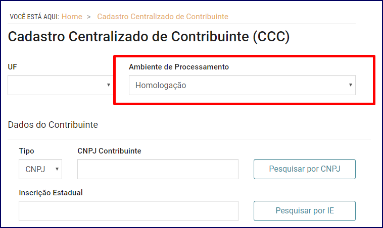 Como consultar uma Inscrição Estadual ou CNPJ no Cadastro Centralizado de  Contribuinte (CCC)?