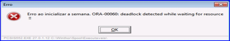 ora 00060 deadlock detected while waiting for resource