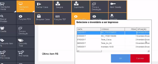 TL PDV TOUCH Funções PDV Central de Atendimento TOTVS