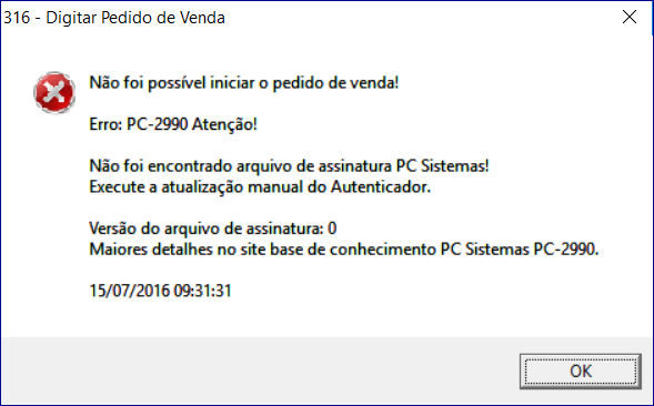 Gostaria de saber porque não foi possível fazer a minha assinatura