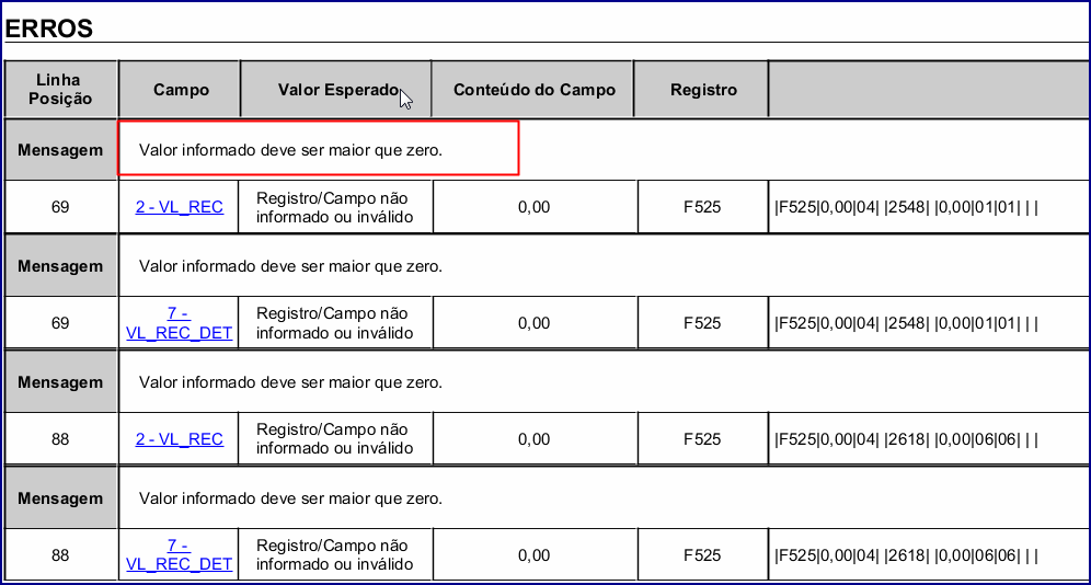 Wint O Que Fazer Quando O Sped Contribuições Apresentar Inconsistência No Registro F525 3682