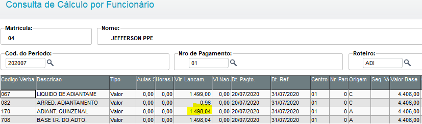 Rh Linha Protheus Gpe Calculo De Adiantamento De Salário Mobile Legends 7929