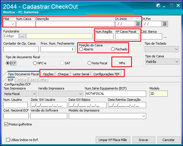 WINT - Qual a parametrização para utilizar Módulo Fiscal Eletrônico (MFe) –  Central de Atendimento TOTVS