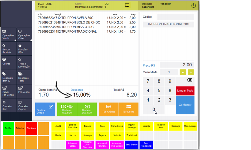 TL - PDV TOUCH - Operação de Venda – Central de Atendimento TOTVS