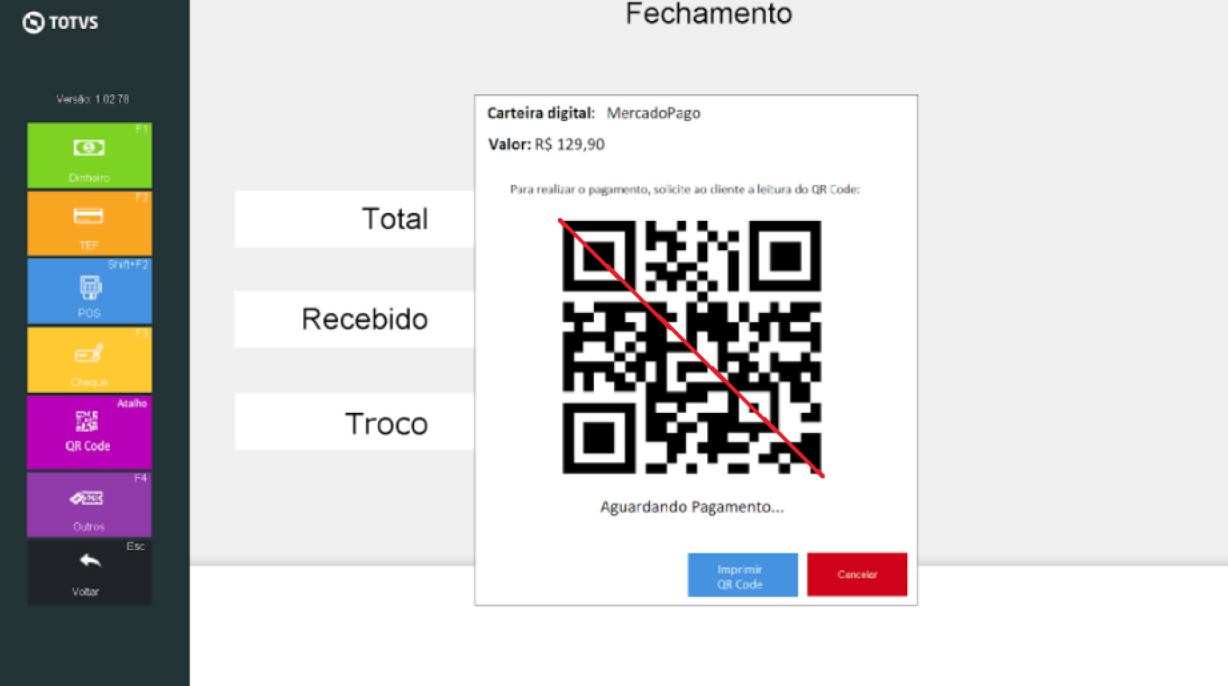 TL - PDV TOUCH - Operação de Venda – Central de Atendimento TOTVS