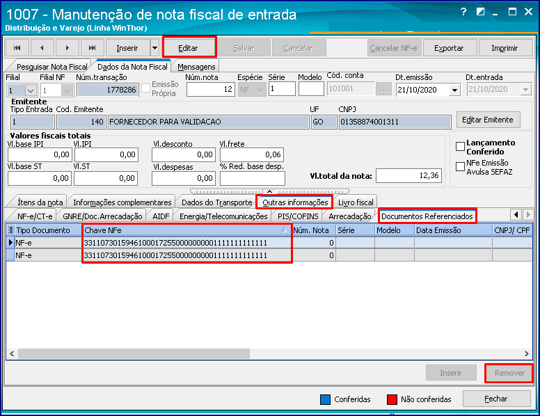 WINT - Como alterar dados da empresa ou do emitente no DANF-e para a rotina  1452 – Central de Atendimento TOTVS