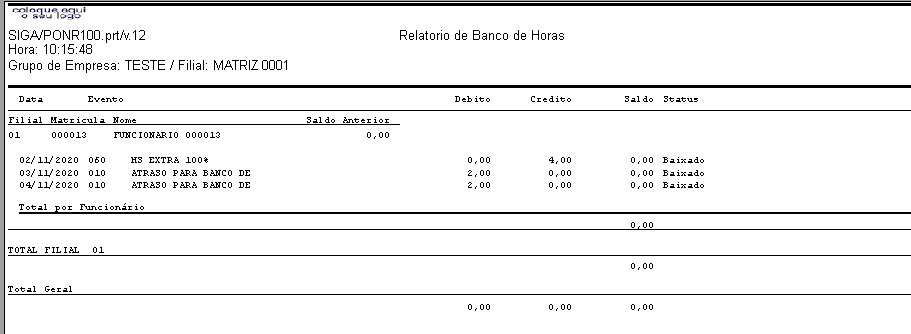 Rh Linha Protheus Pon Forma Correta De Cadastro Para Valorizar Evento De Banco De Horas 9240