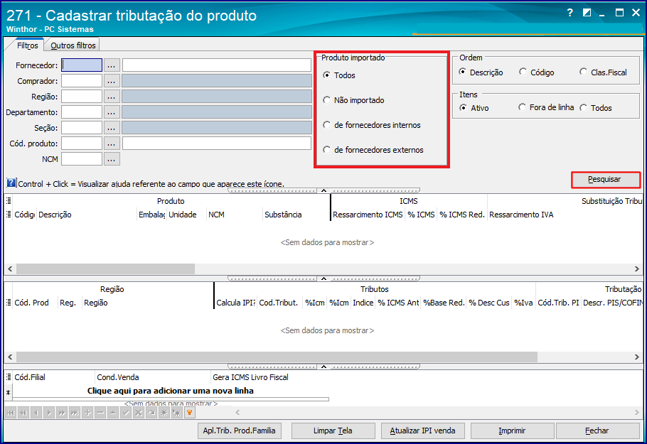 Wint Como Pesquisar Produtos Baseados No Tipo De Importa O Na Rotina