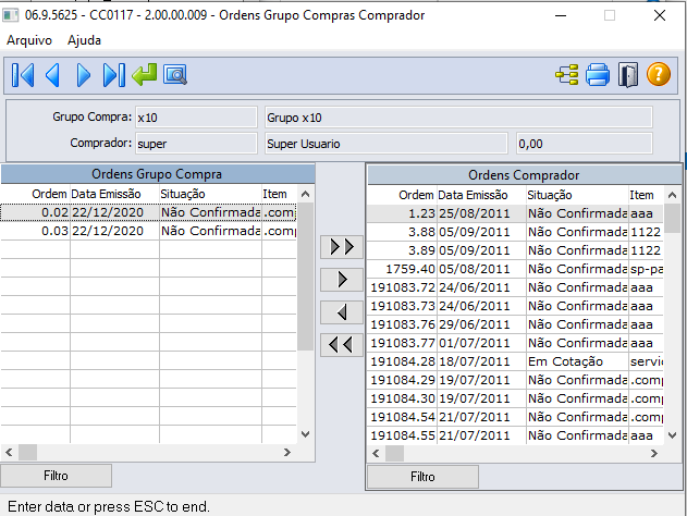 Cross Segmentos - Linha Datasul - MCC - Parametrização e