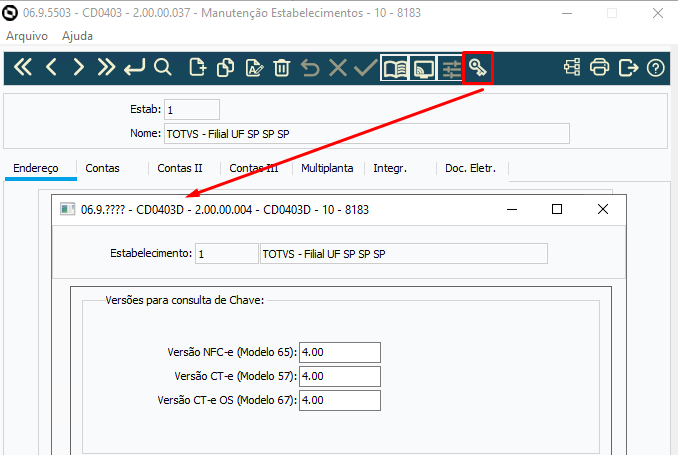 SORSI SOT/CMRT マニュアル Cross Segmentos - Linha Datasul - MRE - Configuração de versões