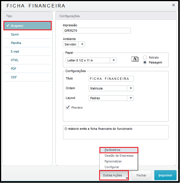 Rh Linha Protheus Gpe Como Emitir Relat Rio Ficha Financeira Central De Atendimento Totvs