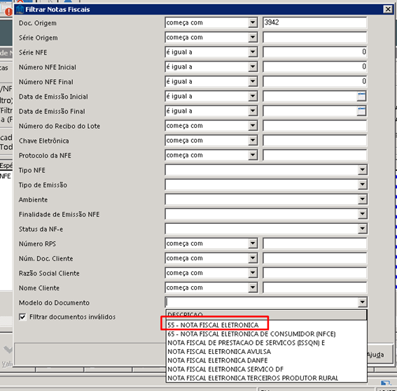 Hospitalidade - TOTVS Backoffice (Linha CMNET) - FF - Rejeição 571: Tipo de  Emissão informado diferente de 3 para contingência SCAN – Central de  Atendimento TOTVS