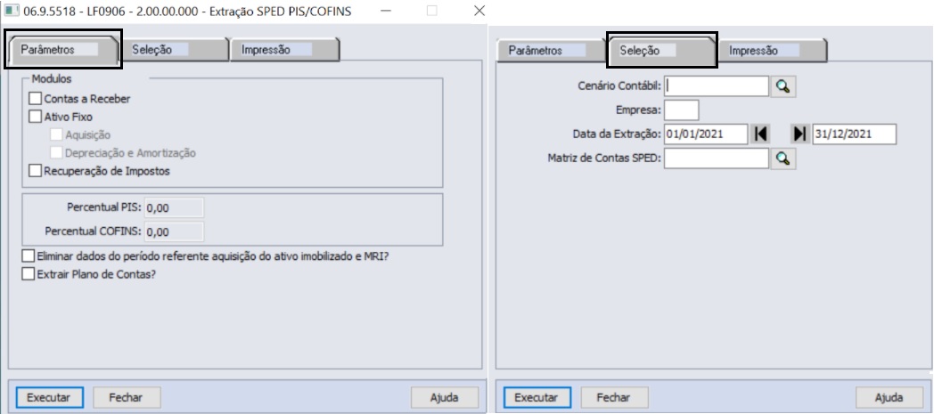 Cross Segmentos - Linha Datasul - MLF - EFD Contribuições - LF0906 ...