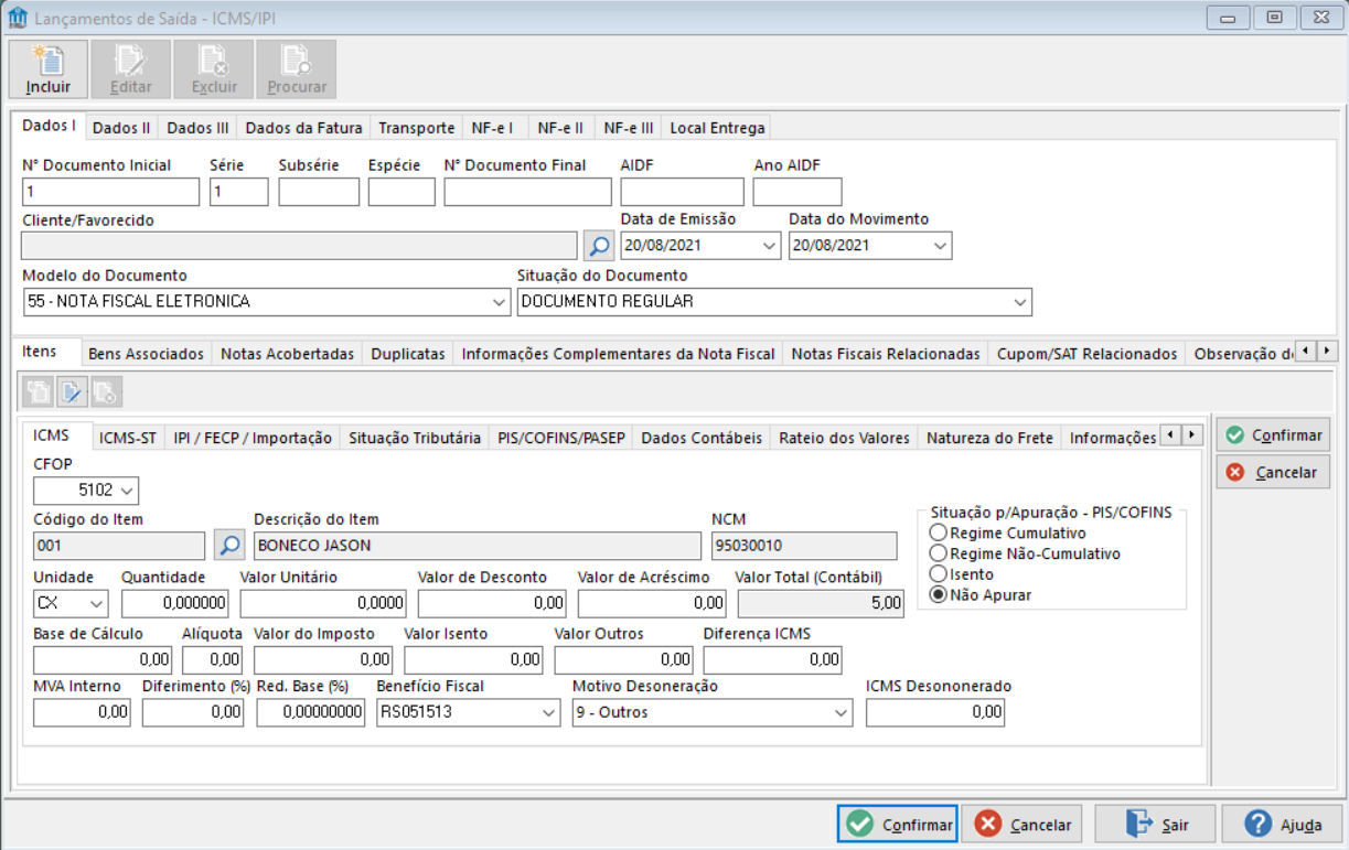 Hospitalidade Totvs Backoffice Linha Cmnet Ff Como Gerar Nota Complementar De Ipi