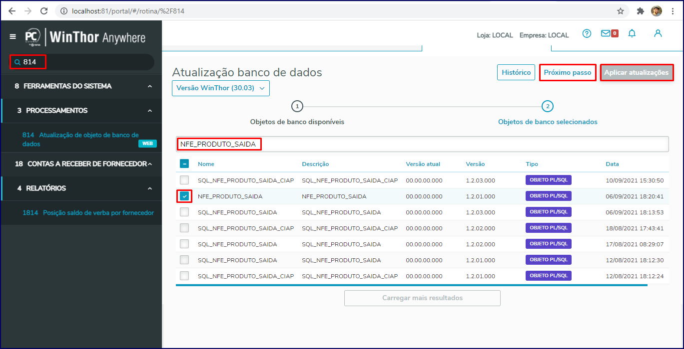 WINT - Como alterar dados da empresa ou do emitente no DANF-e para a rotina  1452 – Central de Atendimento TOTVS