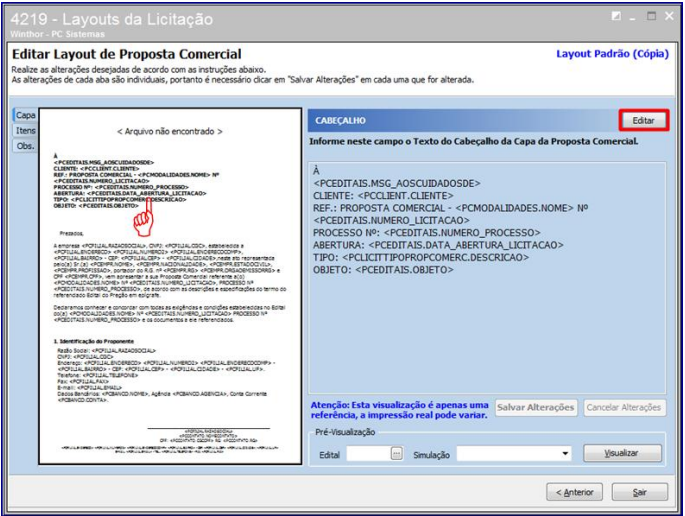 WINT Como configurar Layouts de Impressão de Proposta Comercial na