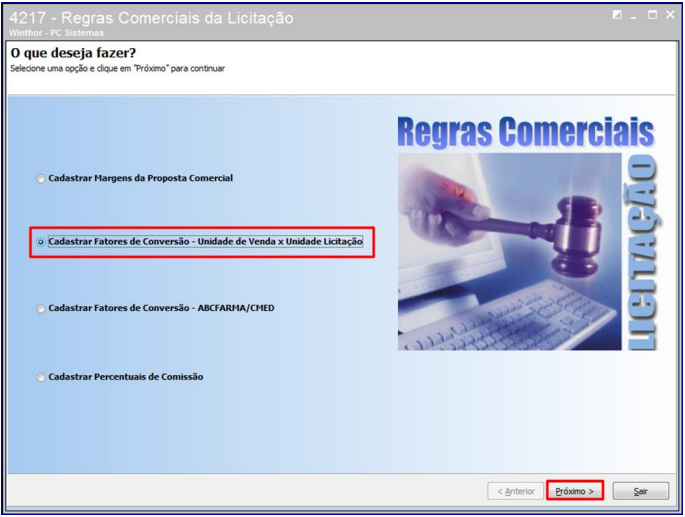 Wint Como Cadastrar Fator De Conversão Na Rotina 4217 Central De Atendimento Totvs 2148