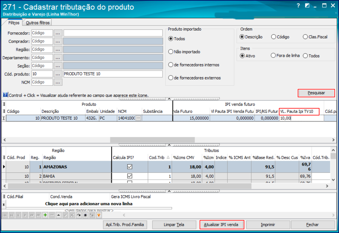 Pauta Distribuição