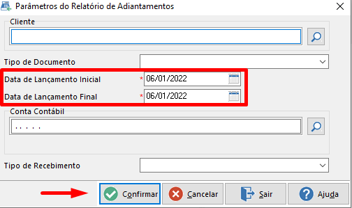 Artigo - Como emitir um relatório que me mostre os adiantamentos