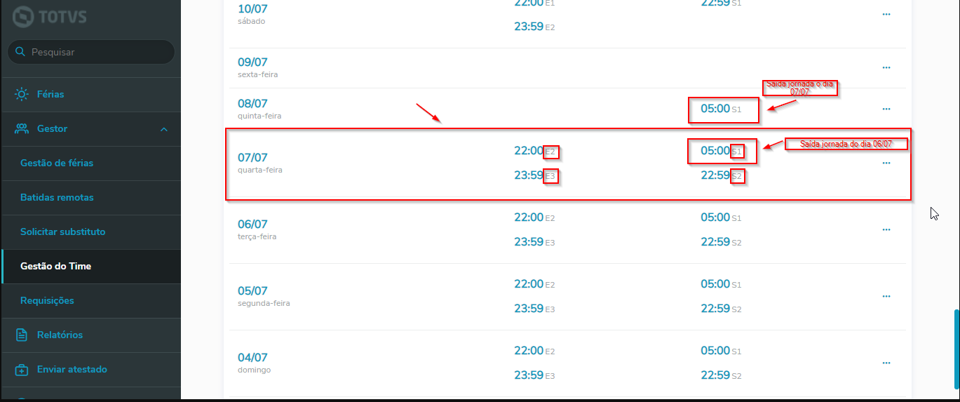 Rh Rm Meu Rh Como é Apresentado O Espelho De Ponto Em Horário Noturno No Meu Rh Central 7794