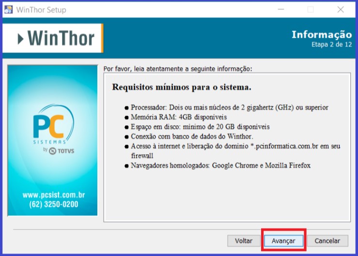 WINT Como instalação do Winthor Anywhere Windows Linux ambiente