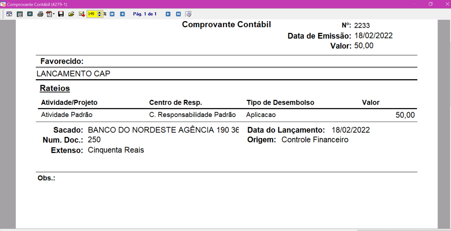 Hospitalidade - TOTVS Backoffice (Linha CMNET) - CFINAN - Como Emitir O ...