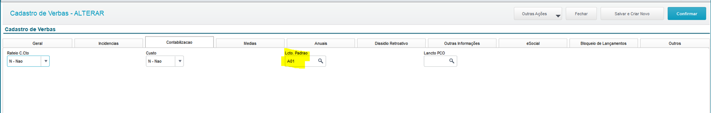 Rh Linha Protheus Gpe Como Efetuar A Contabilização Da Provisão Sem Rateio Central De 6268