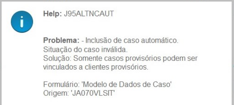 Totvs Jurídico - Departamentos- Departamentos(SIGAJURI) - Advogado da Parte  Contraria – Central de Atendimento TOTVS