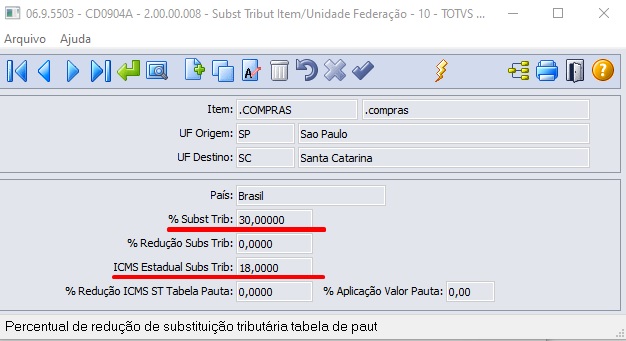 Cross Segmentos Linha Datasul Mre Icms St Como O Recebimento Calcula A Substituição 1322