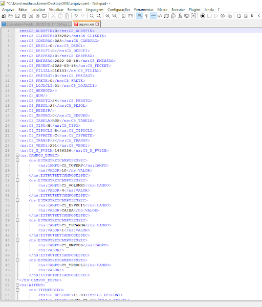 Cross Segmentos SFA Web Integração Como gerar arquivo XML