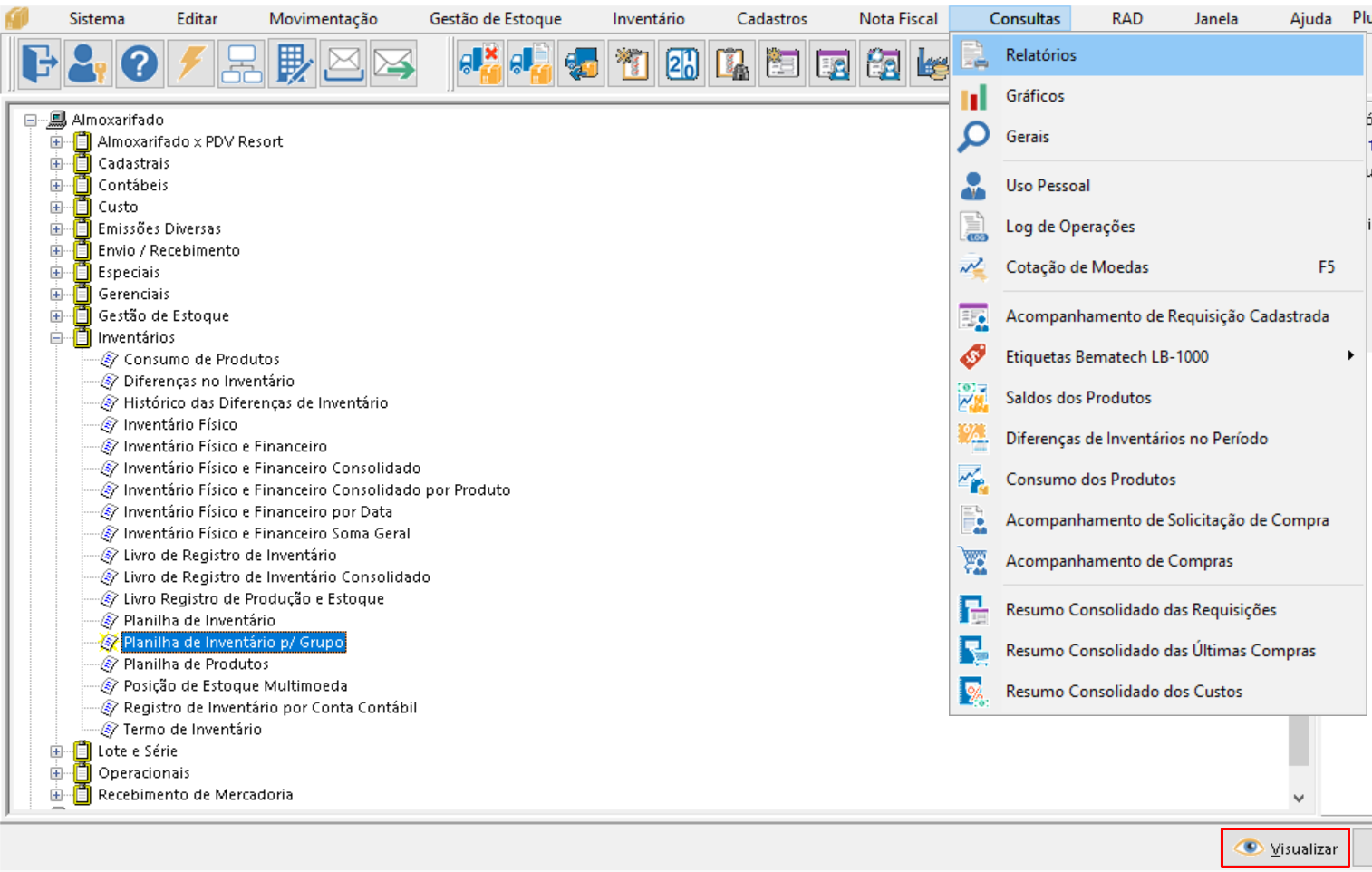 Hospitalidade Totvs Backoffice Linha Cmnet Almox Como Emitir O