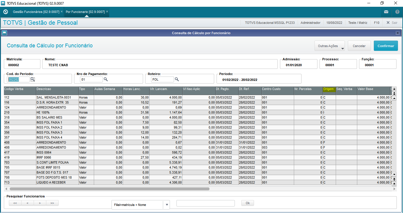 Rh Linha Protheus Gpe Como Identificar A Origem Das Verbas No