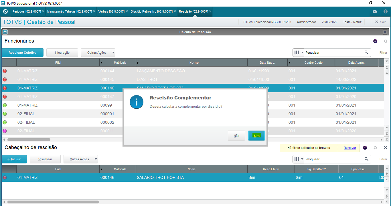 Rh Linha Protheus Gpe Como Calcular Rescis O Complementar Por Diss Dio No Protheus Somente