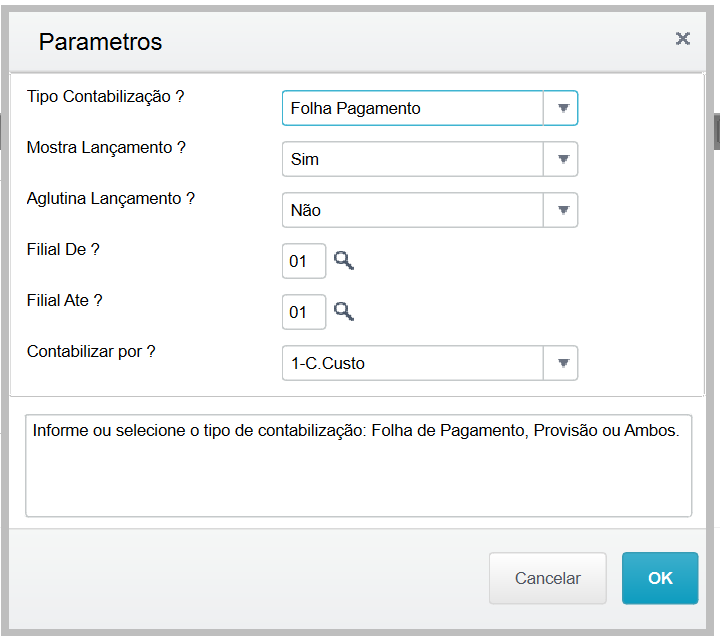 Rh Linha Protheus Gpe Configura O Do Lp Na Chamada Da Contabiliza O Off Line Central