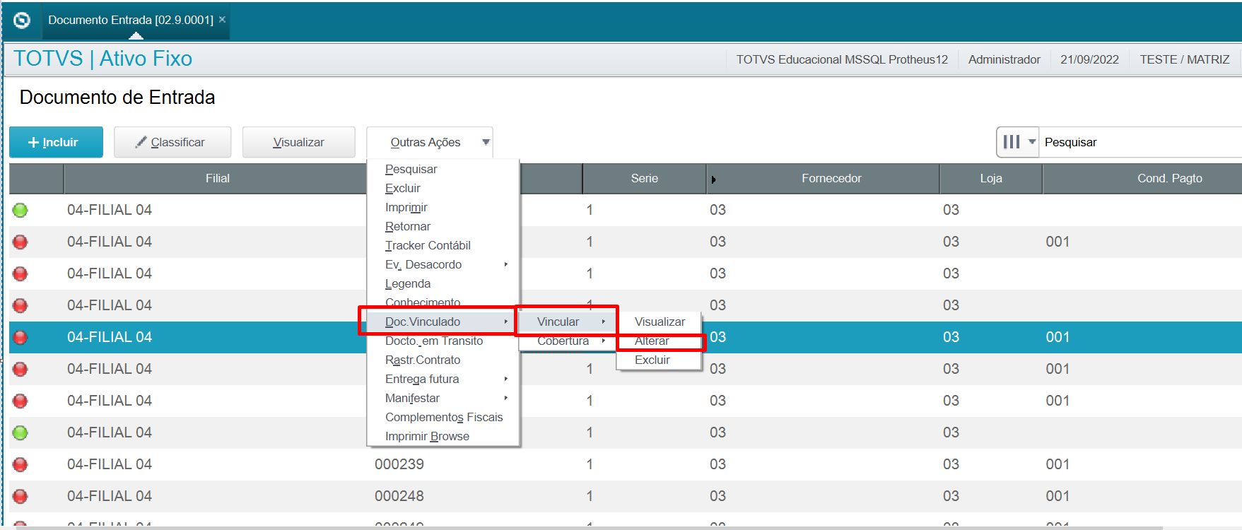 Cross Segmento - Backoffice (Linha Protheus) - SIGAEST - Como realizar a  Operação Triangular no papel de Industrializador ? – Central de Atendimento  TOTVS