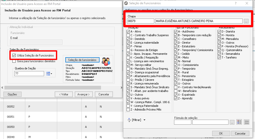 RH RM FOP Como criar usuário de acesso ao RM Portal para