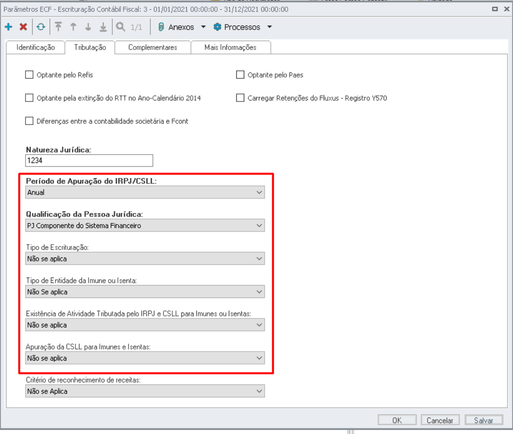 Cross Segmentos - Linha RM - Fis - ECF - Registro K001 – Central de ...